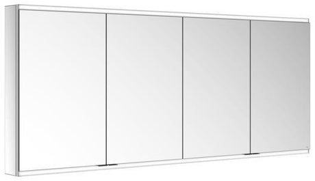 KEUCO Royal Modular 2.0 Spiegelschrank, beleuchtet, 1750 mm, 4 Türen, silber-eloxiert, ohne Steckdose