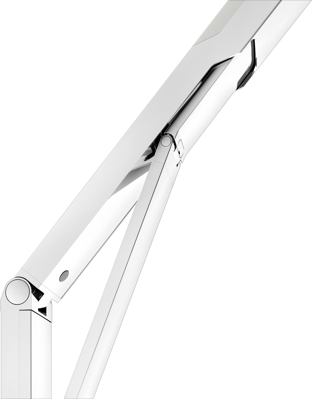 KEUCO AXESS Stützklappgriff WC 700 mm silber-eloxiert/schwarz – Wandmontage