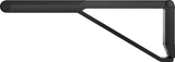 KEUCO AXESS Stützklappgriff WC 700 mm silber-eloxiert/schwarz – Wandmontage