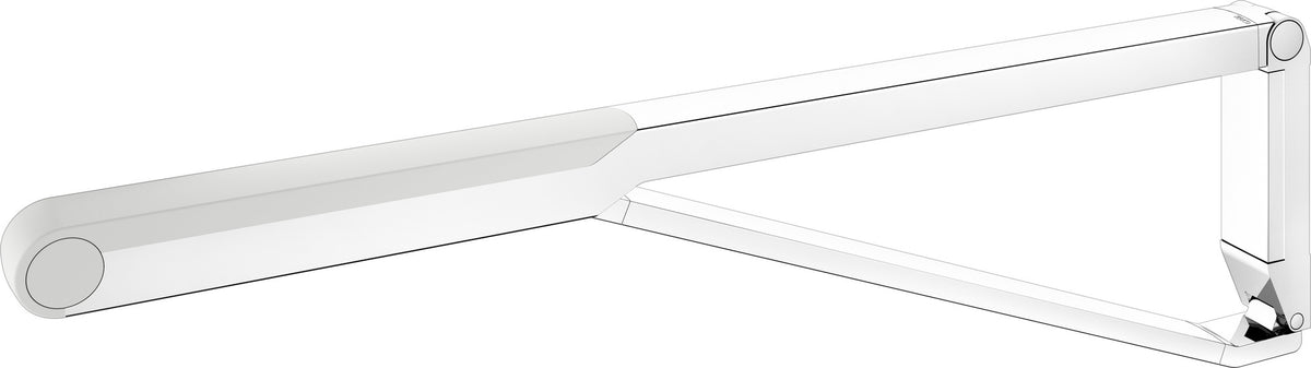 KEUCO AXESS Stützklappgriff WC 700 mm silber-eloxiert/schwarz – Wandmontage