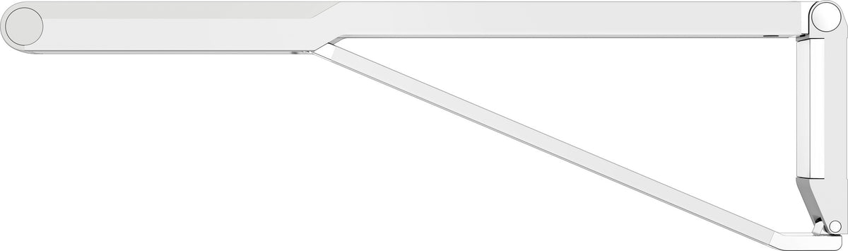 KEUCO AXESS Stützklappgriff WC 700 mm silber-eloxiert/schwarz – Wandmontage