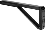 KEUCO AXESS Stützklappgriff WC 700 mm silber-eloxiert/schwarz – Wandmontage