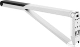 KEUCO AXESS Stützklappgriff WC 700 mm silber-eloxiert/schwarz – Wandmontage