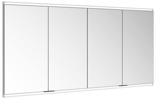 KEUCO Royal Modular 2.0 Spiegelschrank, beleuchtet, Wandeinbau, 1600 mm, silber-eloxiert