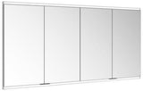 KEUCO Royal Modular 2.0 Spiegelschrank, beleuchtet, Wandeinbau, 1600 mm, silber-eloxiert