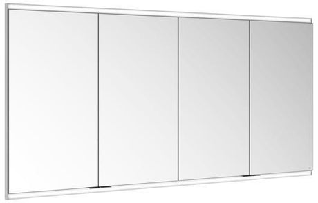 KEUCO Royal Modular 2.0 Spiegelschrank, beleuchtet, Wandeinbau, 1600 mm, silber-eloxiert