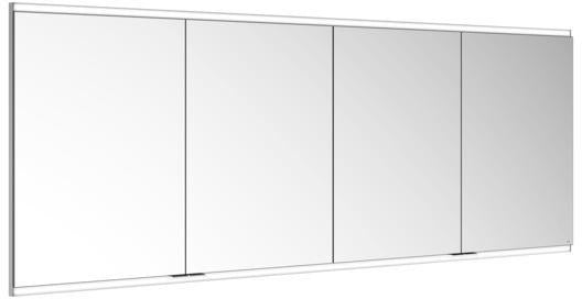KEUCO Royal Modular 2.0 Spiegelschrank 2000 mm beleuchtet, Wandeinbau, silber-eloxiert