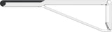 KEUCO AXESS Stützklappgriff WC 700 mm silber-eloxiert/schwarz – Wandmontage