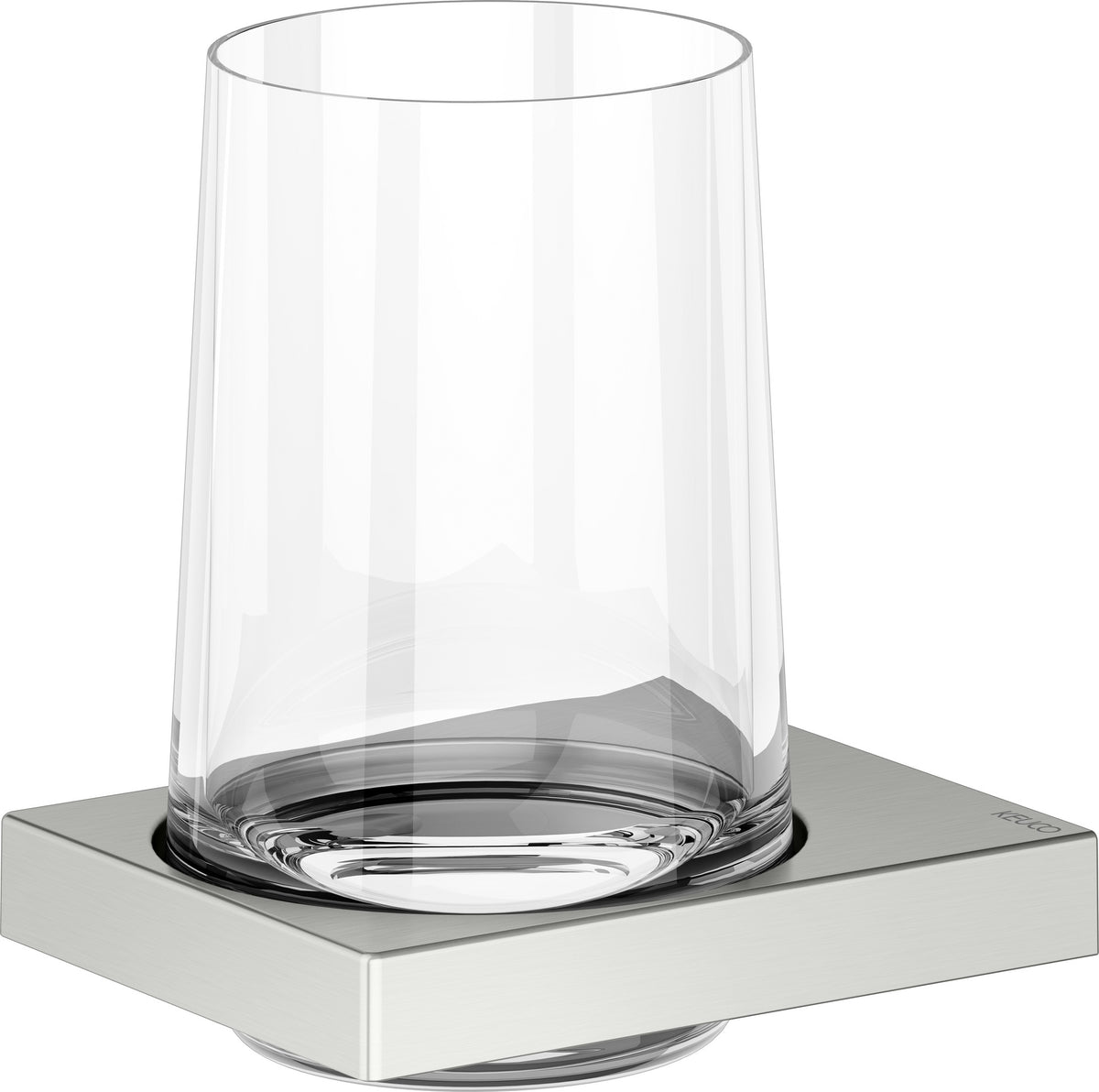 KEUCO Edition 11 Glashalter mit Echtkristall-Glas, verchromt – Wandmontage