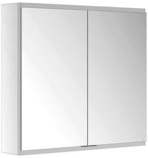 KEUCO Royal Modular 2.0 Spiegelschrank 600 mm, unbeleuchtet, mit Steckdose und USB, silber-eloxiert
