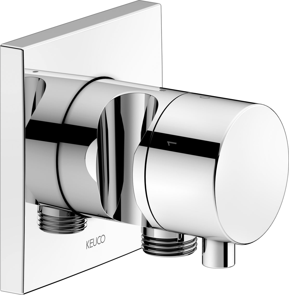 KEUCO IXMO Comfort 3-Wege-Ab- und Umstellventil, rund, verchromt – Unterputz