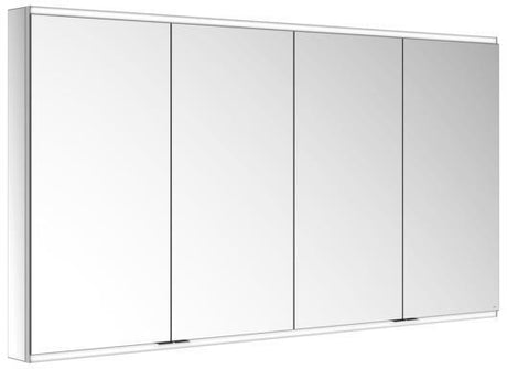 KEUCO Royal Modular 2.0 Spiegelschrank, beleuchtet, 1750 mm, 4 Türen, silber-eloxiert, ohne Steckdose