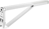 KEUCO AXESS Stützklappgriff WC 700 mm silber-eloxiert/schwarz – Wandmontage