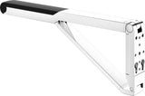 KEUCO AXESS Stützklappgriff WC 700 mm silber-eloxiert/schwarz – Wandmontage
