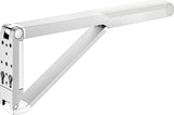 KEUCO AXESS Stützklappgriff WC 700 mm silber-eloxiert/schwarz – Wandmontage