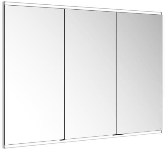 KEUCO Royal Modular 2.0 Spiegelschrank beleuchtet 900 mm, Wandeinbau, 2 Steckdosen, silber-eloxiert