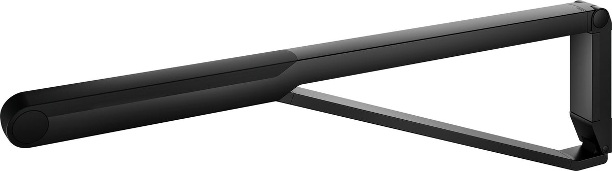 KEUCO AXESS Stützklappgriff WC 700 mm silber-eloxiert/schwarz – Wandmontage