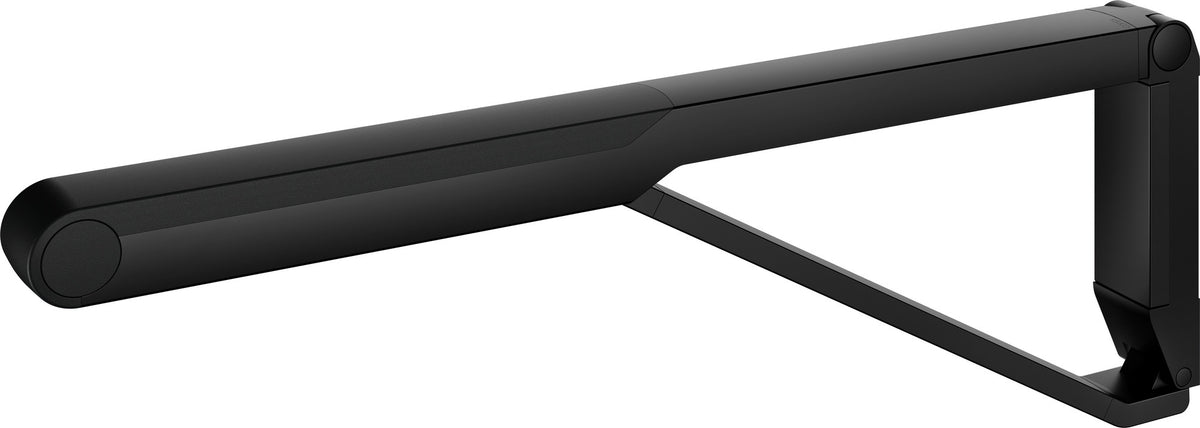 KEUCO AXESS Stützklappgriff WC 700 mm silber-eloxiert/schwarz – Wandmontage