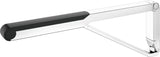 KEUCO AXESS Stützklappgriff WC 700 mm silber-eloxiert/schwarz – Wandmontage