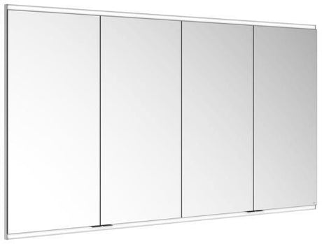 KEUCO Royal Modular 2.0 Spiegelschrank, beleuchtet, Wandeinbau, 1750 mm, silber-eloxiert