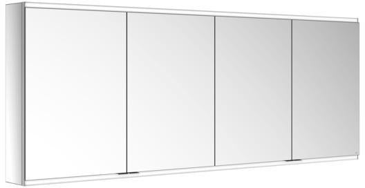 KEUCO Royal Modular 2.0 Spiegelschrank 1900 mm, LED Ober- und Unterbeleuchtung, silber-eloxiert, 4 Türen
