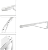 KEUCO AXESS Stützklappgriff WC 700 mm silber-eloxiert/schwarz – Wandmontage