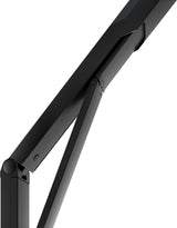 KEUCO AXESS Stützklappgriff WC 700 mm silber-eloxiert/schwarz – Wandmontage
