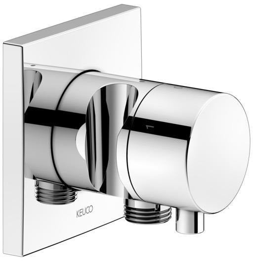 KEUCO IXMO Comfort 3-Wege-Ab- und Umstellventil, rund, verchromt – Unterputz