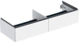 Geberit ONE Unterschrank für Aufsatzwaschtisch, 2 Schubladen, 133,2 cm, weiß hochglänzend