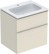 Geberit iCon Set Möbelwaschtisch 60 cm mit Unterschrank, 2 Schubladen, weiß hochglanz