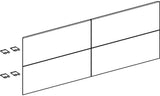 Geberit ONE Schubladenfronten-Set für Waschtisch-Unterschrank, 4 Schubladen, 135 cm, weiß hochglänzend