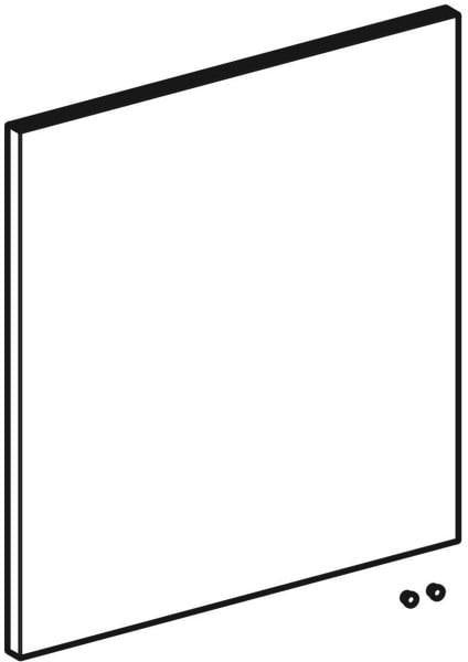 Geberit iCon Tür für Unterschrank Handwaschbecken, Anschlag rechts, 38 cm, weiß glänzend