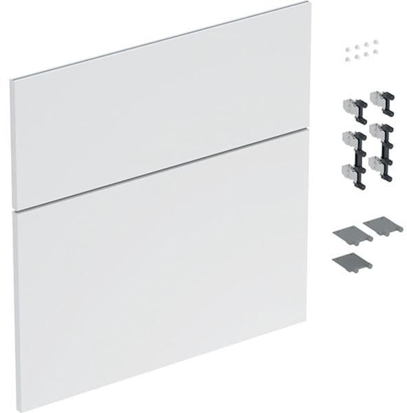 Geberit iCon Schubladenfront Set 60 cm weiß hochglänzend für Waschtisch-Unterschrank