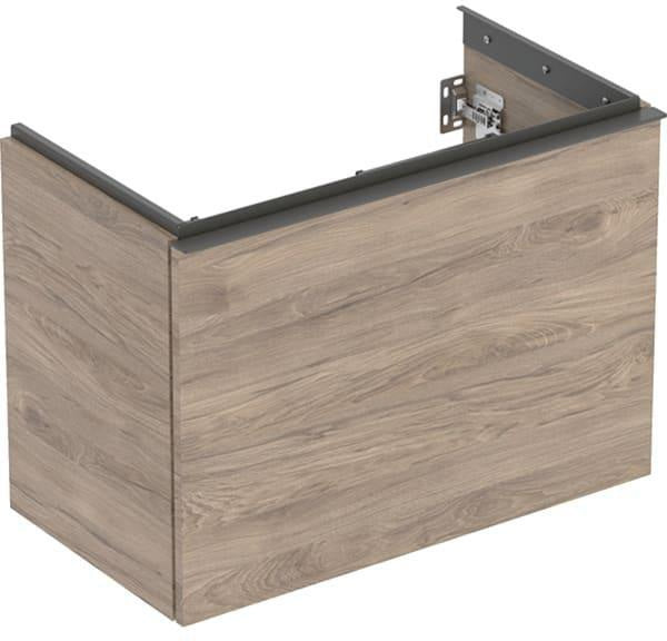 Geberit Acanto Unterschrank für Waschtisch 75 cm, 1 Schublade, weiß hochglänzend