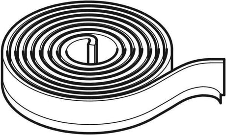 GEBERIT Dämmstreifen für Bade- und Duschwannen – selbstklebendes Wannenprofilband, 3,3 m x 7 cm, 4 mm