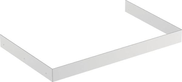 Geberit Renova Compact Abdeckung für Eck-HWB-Unterschrank – Edelstahlblende 45 cm