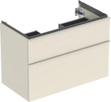 Geberit iCon Waschtischunterschrank 88,8 cm, 2 Schubladen, weiß hochglanz – wandhängend, vormontiert