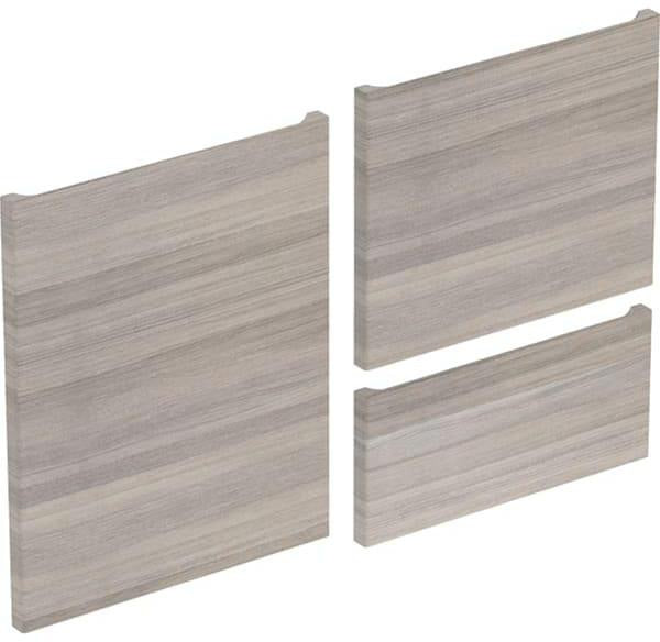 Geberit Renova Plan Front-Set für Seitenschrank, Höhe 70 cm, Weiß – Schubladenfront & Tür