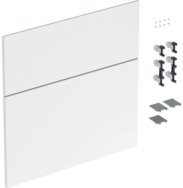Geberit iCon Schubladenfront Set 60 cm weiß hochglänzend für Waschtisch-Unterschrank