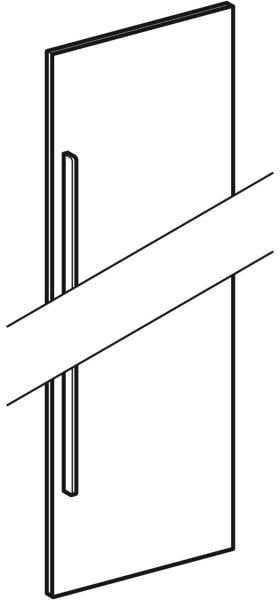 GEBERIT Renova Plan Tür für WT-Doppel-Unterschrank, weiß – 120 cm Waschtisch