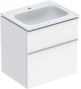 Geberit iCon Set Möbelwaschtisch 60 cm mit Unterschrank, 2 Schubladen, weiß hochglanz