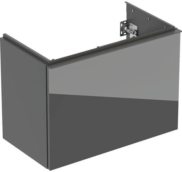Geberit Acanto Unterschrank für Waschtisch 75 cm, 1 Schublade, weiß hochglänzend