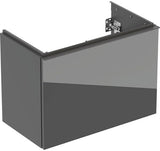 Geberit Acanto Unterschrank für Waschtisch 75 cm, 1 Schublade, weiß hochglänzend
