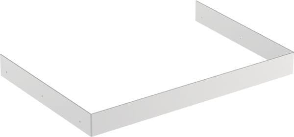 Geberit Renova Compact Abdeckung für Eck-HWB-Unterschrank – Edelstahlblende 45 cm