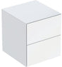 GEBERIT ONE Seitenschrank mit 2 Schubladen, 45 x 49,2 x 47 cm, weiß hochglänzend