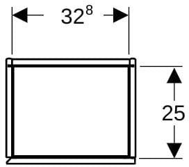 Geberit iCon Hochschrank 36 cm mit 1 Tür, weiß hochglänzend, Soft-Close