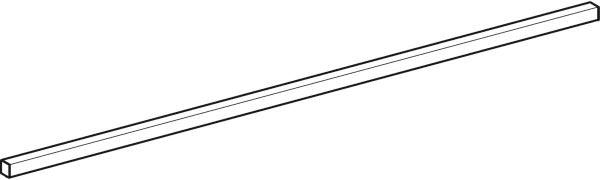 Geberit Option Plus Lichtleiste oben für Lichtspiegel eckig 40 cm schwarz matt
