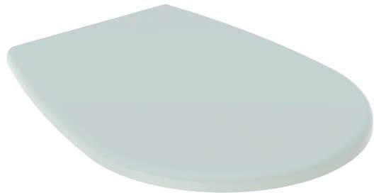 GEBERIT Renova WC-Sitz mit Deckel ägäis – Edelstahl-Scharniere, Duroplast, oval