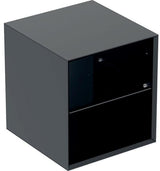 Geberit ONE Seitenelement 45 cm weiß hochglänzend mit Glaseinlegeboden