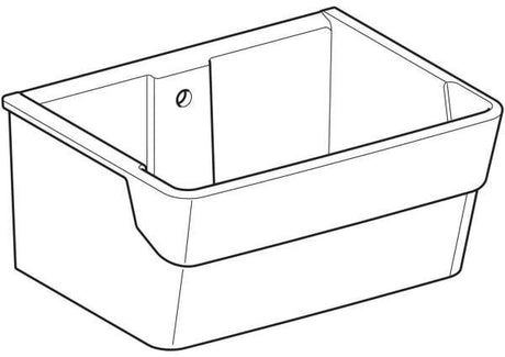 GEBERIT Publica Garda Mehrzweckbecken 74x35x58,5 cm weiß mit Überlauf – Sanitärkeramik